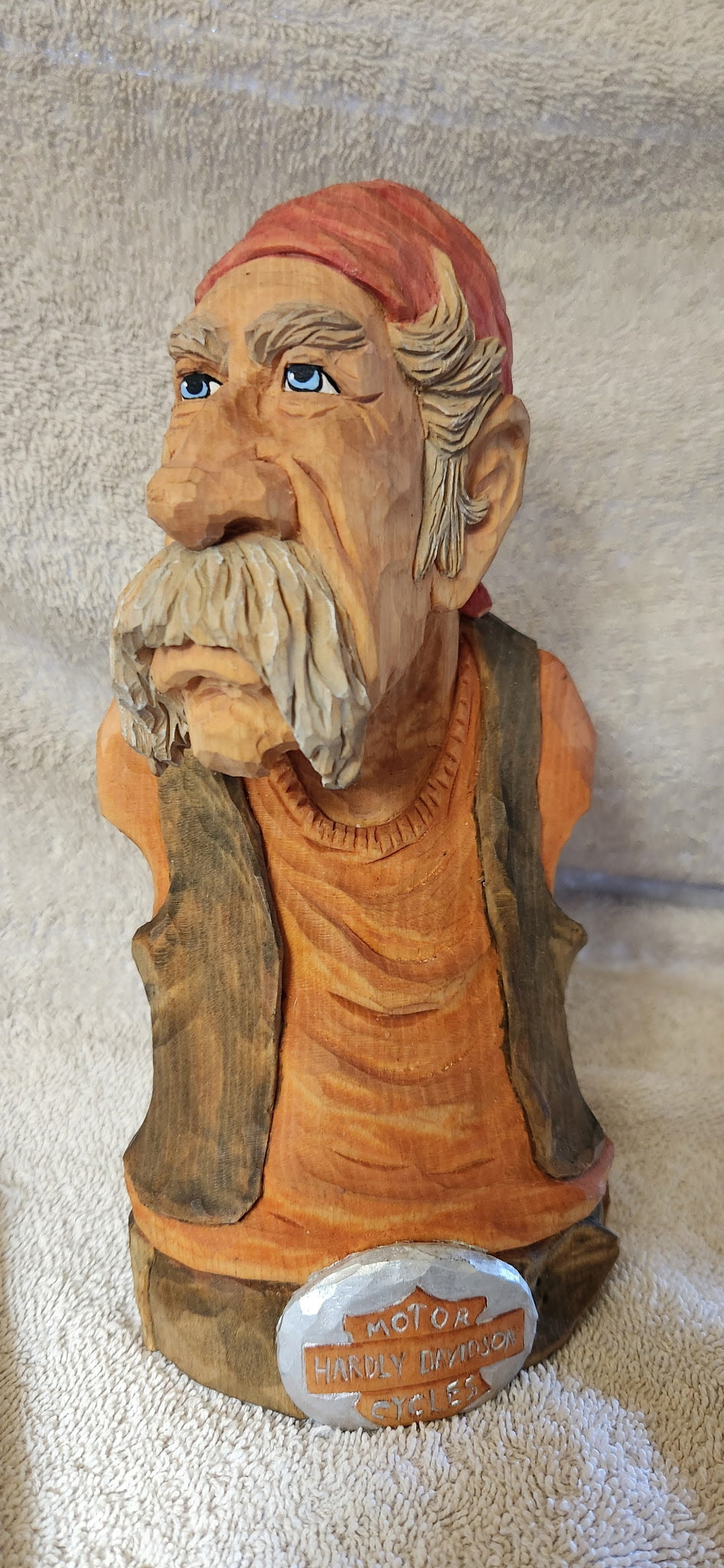 Caricature Bust: Cowboy or Biker