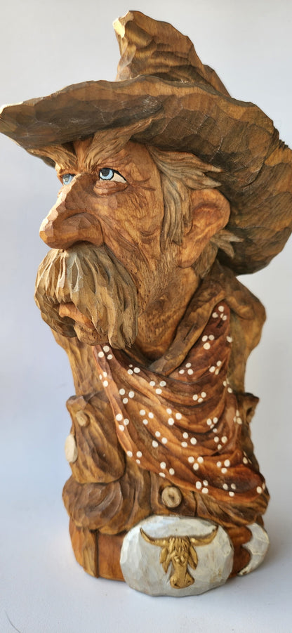 Caricature Bust: Cowboy or Biker