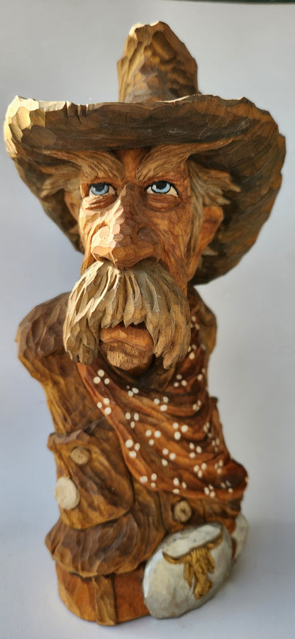 Caricature Bust: Cowboy or Biker