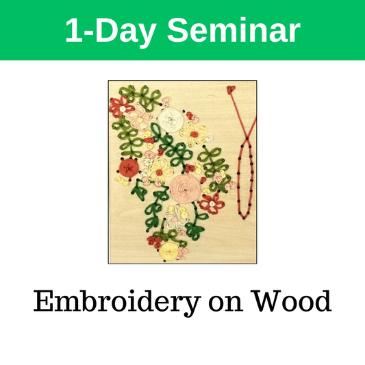 Embroidery on Wood