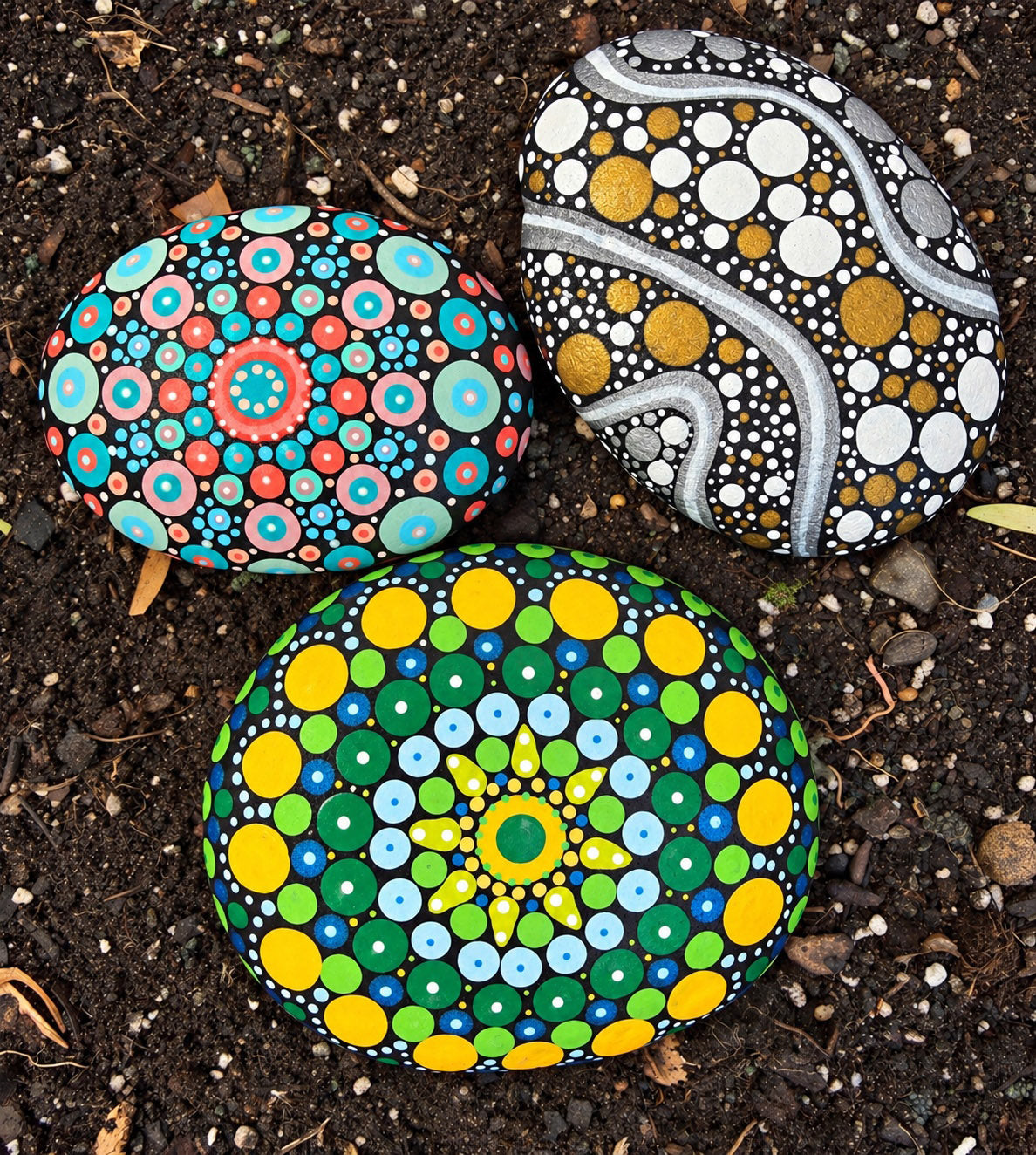 Mandala Rock Painting